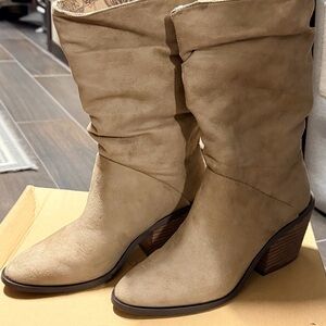 Band of Gypsies Tan Heeled Boots
